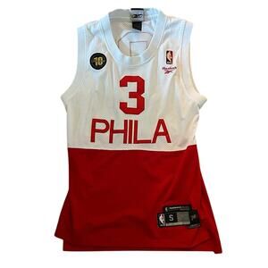 Allen Iverson Philadelphia 76ers jersey, Reebok 3, 10th anniversary 2006 Sm